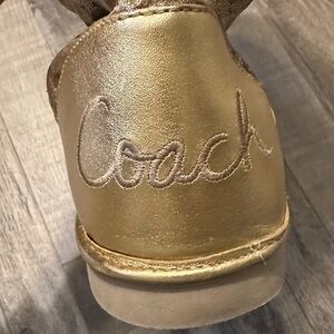 Coach Women’s Gold Boots
